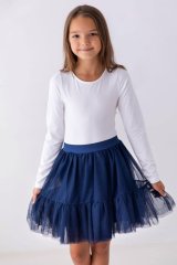 Dívčí tričko s dlouhým rukávem z příjemného materiálu (95 % bavlna, 5 % elastan). Skvěle padne, je měkké, prodyšné a ideální na každodenní nošení.