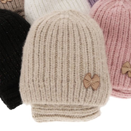 Dívčí čepice a tunel Ingrid - tmavě béžová