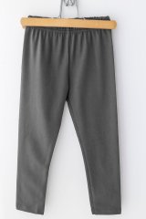 Zateplené dětské legíny v univerzální šedé barvě