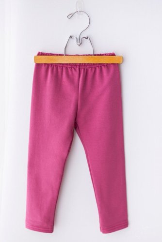 Zateplené dětské legíny Pink Candy v růžové barvě