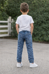 moderní baggy kalhoty – denim vzhled