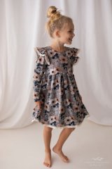 Dívčí šaty s volánky – Jemná květinová elegance/malvinka.cz