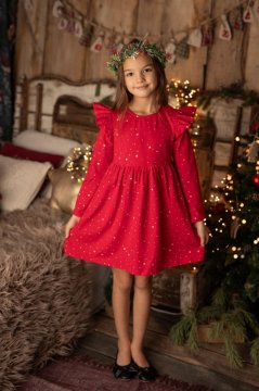 Dívčí šaty na (nejen) vánoční focení a vánoce