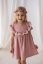 Dívčí šaty ve starorůžové barvě zančky lily grey, malivnka.cz