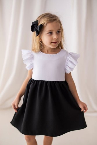 Bela černobíle šaty, lily grey- malvinka.cz