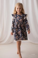 Romantické šaty s krajkou a květinovým vzorem