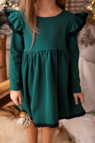 Dívčí šaty Lily Grey zelené Malvinka.cz