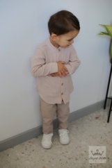 Univerzální chlapecká košile v béžové barvě – více velikostí