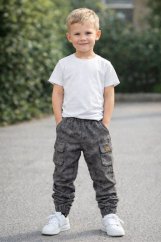 Chlapecké kalhoty grey boy/malvinka.cz