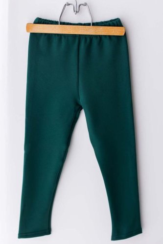 Zateplené legíny Lily Grey-tmavě zelené