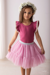 Světle růžová tutu sukně pro dívky – dokonalý pohádkový styl