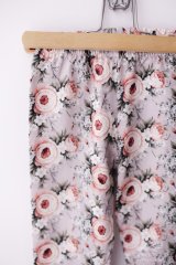 Dívčí legíny Lily Grey Růžový kvítek