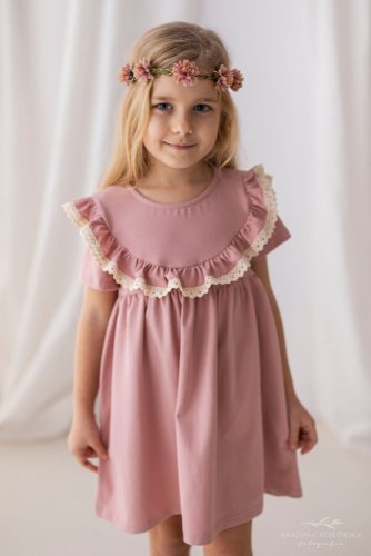 staroružové šaty pro dívky, lily grey