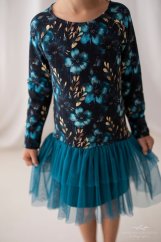 květinové šaty s tylovou sukní – elegance pro malé parádnice | malvinka.cz