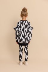 Černo-bílé legíny MashMnie pro dívky – stylový kousek pro každý den | malvinka.cz