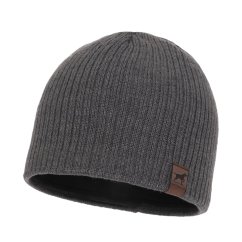 Pánska zimní čepice šedé barvy merino- Bird