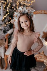 Blůzka Lily Grey – růžovo-béžová elegance s volánky