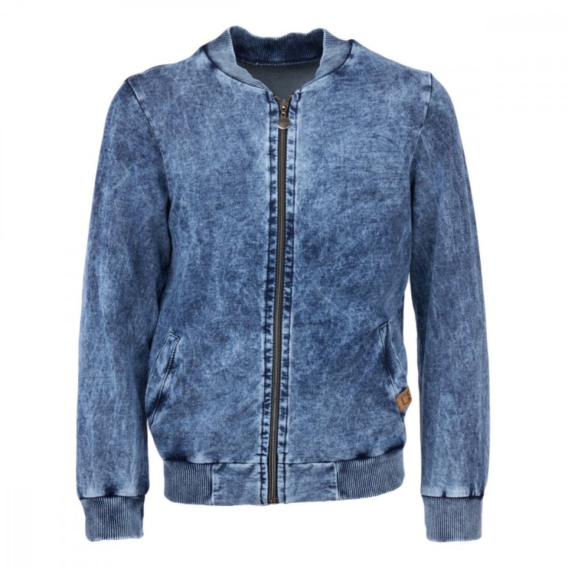chlapecká mikina s jeans modrým vzorem malvinka.cz