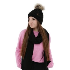 Šátek zimný dámsky černý Agora