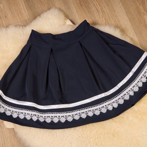 Elegantní dívčí sukýnka navy