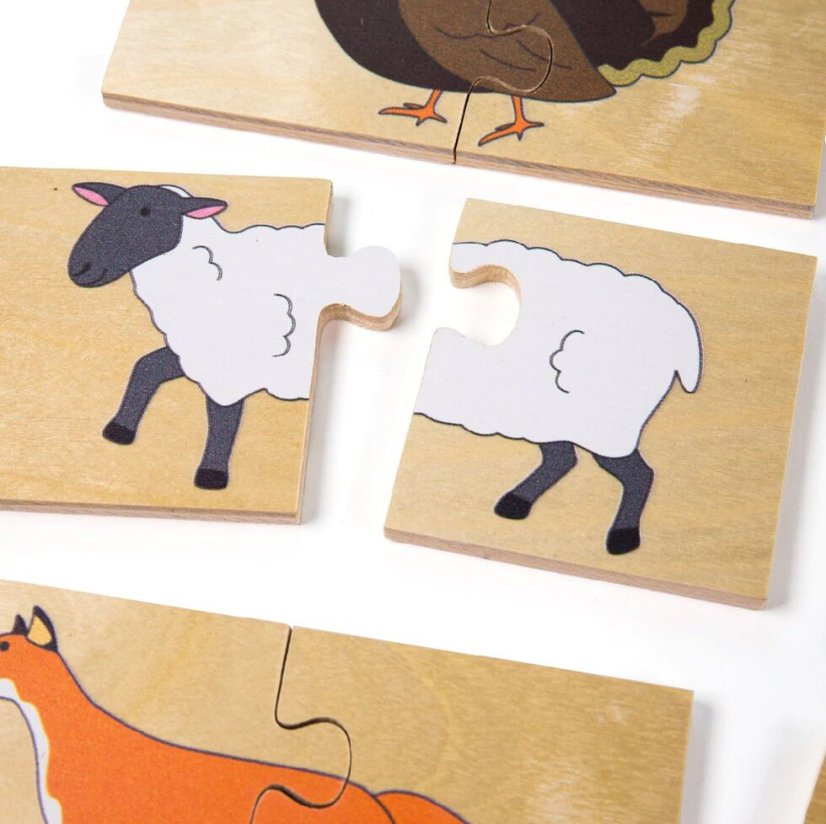 DIDAKTICKÉ PUZZLE ZVÍŘÁTKA| Malvinka.cz