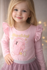 Dětská blůzka Sweet Headphones s roztomilým potiskem/mlavinka.cz