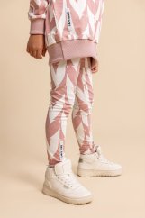Stylové růžovo-bílé legíny MashMnie pro dívky – pohodlí a originalita v jednom | malvinka.cz