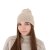 Elegantní béžová dámská čepice Sophie – jemná merino vlna