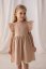 krásné béžové šaty s krátkým rukávem značky lily grey, malvinka.cz