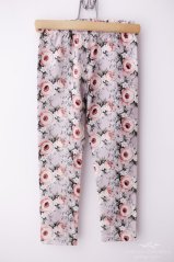 Dívčí legíny Lily Grey Růžový kvítek