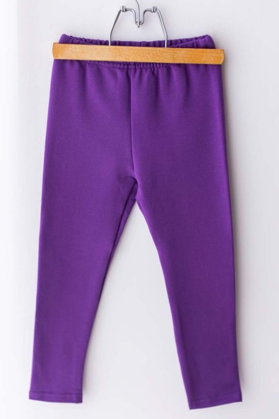 Zateplené purpurové legíny Lily Grey -Fialové