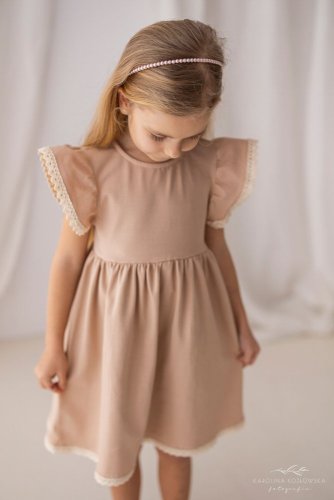 Sofie dívčí šaty, bežové, lili grey, malvinka.cz