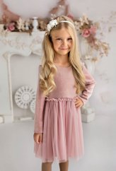 Dívčí slavnostní šaty Nikol . Elegantní střih, tylová sukně a pohodlí pro každou příležitost.