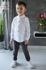 Univerzální chlapecká košile v bílé – více velikostí Univerzální chlapecká košile v bílé – více velikostí