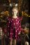 Dívčí šaty Lily Grey vínová se zlatými kapkami - Velikost oblečení: 104 - 4 roky