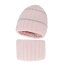 Dívčí zimní čepice Judit – něžný tón marshmallow