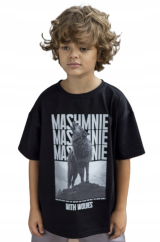 Dětské tričko Wolf Spirit – černé Dětské tričko Wolf Spirit – černé