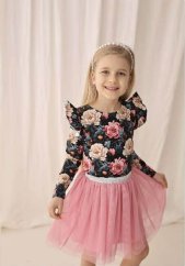 Dětská růžová tylová sukně s volánky – krásný doplněk pro každou příležitost/ malvinka.cz 