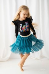 Pohodlná blůzka s originálním potiskem kočky