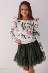 Stylová tmavě zelená tutu sukně pro dívky/ malvinka.cz