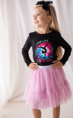  Stylová dívčí bluzka „Just a Girl who loves Gymnastics
