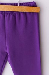 Zateplené purpurové legíny Lily Grey -Fialové