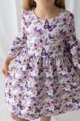 Dívčí boho šaty s motýlky a květinami-Lily Grey