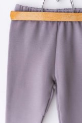 Dívčí legíny zateplené Lily Grey - světle šedá