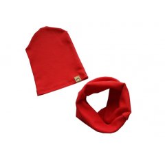 Dívčí čepice- červená