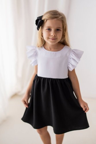 černobílé šaty Lily grey