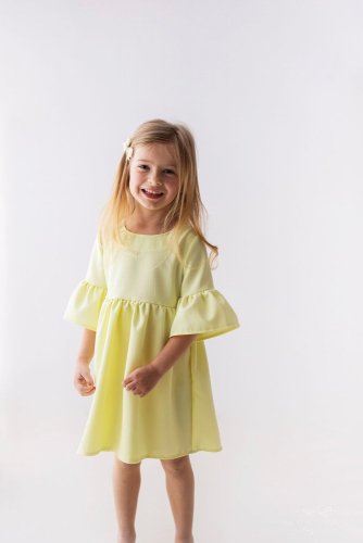 Dívčí boho šaty žluté - Lily Grey