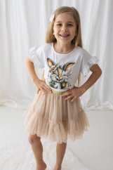 Dívčí halenka zajíček květiny – malvinka.cz