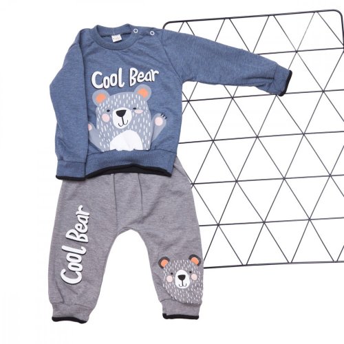 Chlapecký set Cool Bear - Velikost oblečení: 80 / 9-12 měsíců