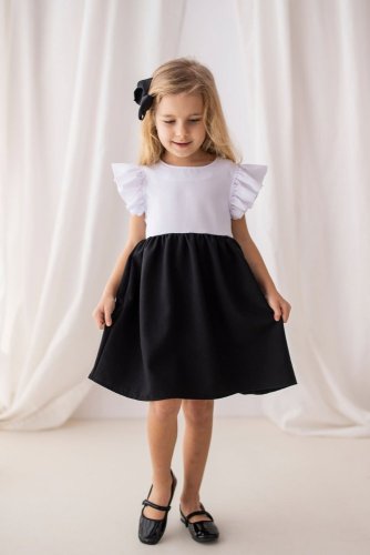 černobílé šaty Lily grey